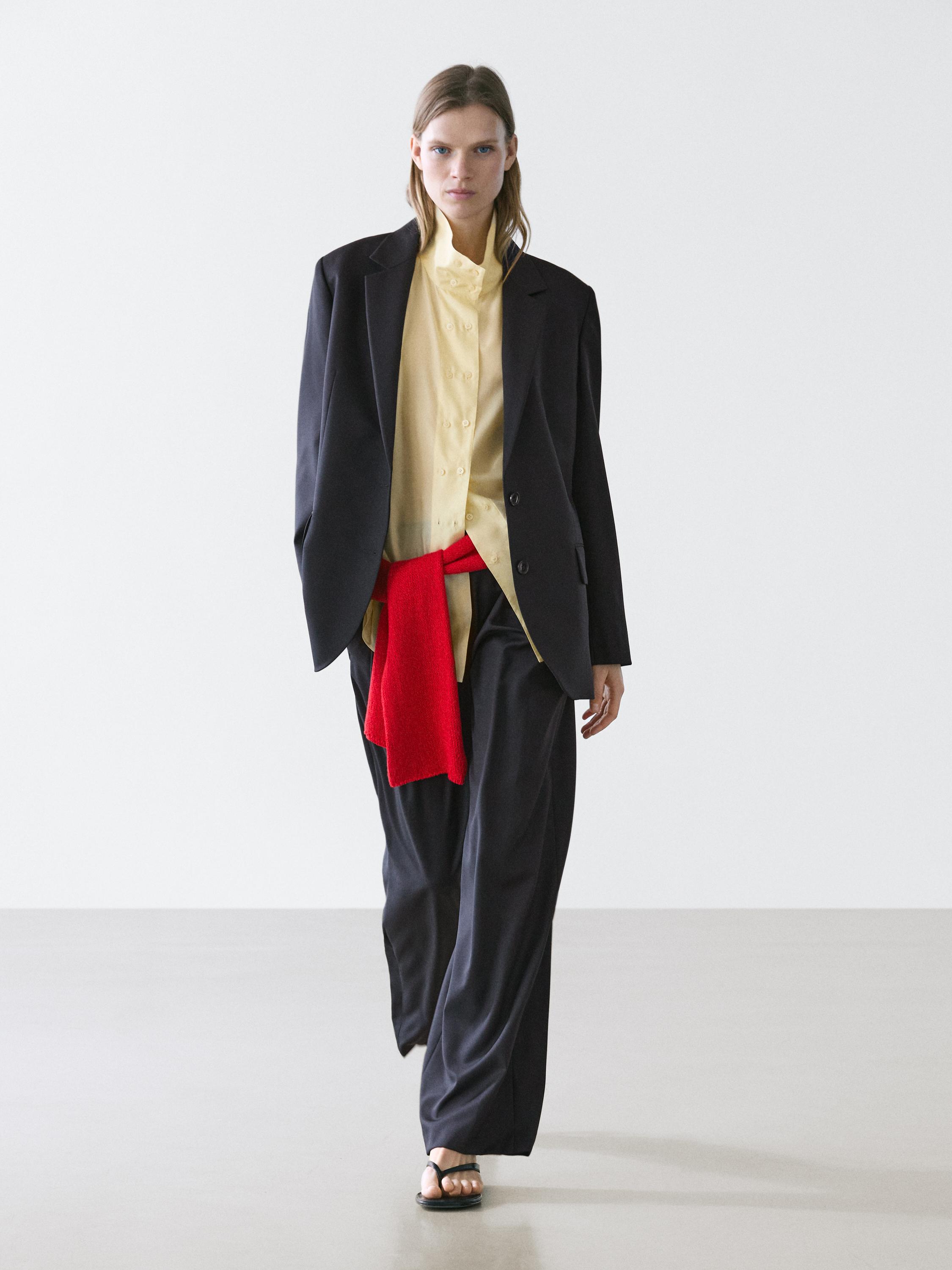 Blazer deux boutons 100 % laine extra-fine